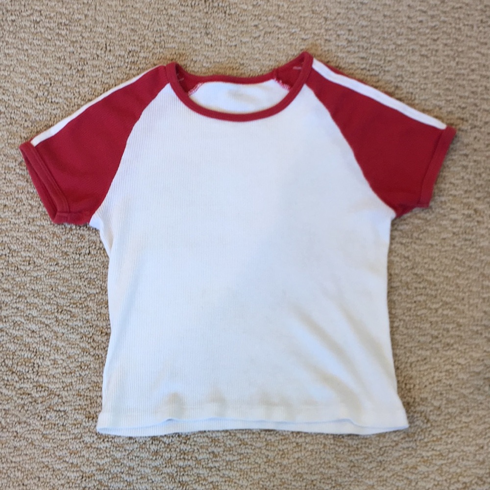 Red and White Brandy Melville Top